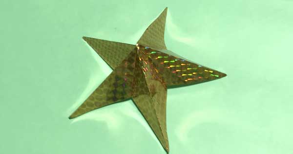 折り紙で作る立体的な 星 の簡単な作り方 How To Fold Star