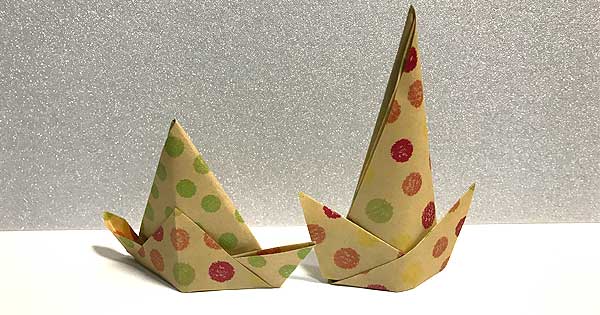 折り紙で作る「立体帽子（ハット）の折り方」