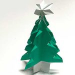 立体クリスマスツリーの折り方