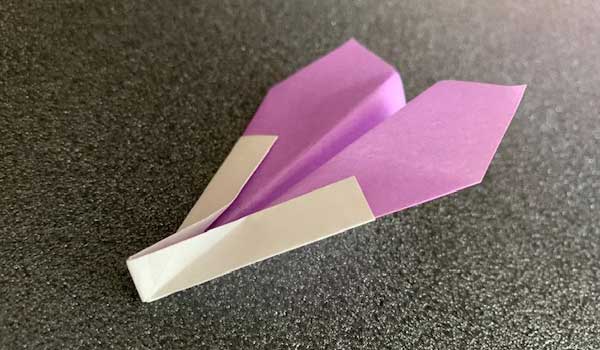 簡単でよく飛ぶ紙ヒコーキの折り方part2 子供でもハサミで簡単にできる折り紙 切り絵aif