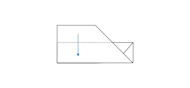 【写真で解説】おしゃれな折り紙箸袋の折り方5