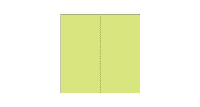 折り紙 簡単な鉛筆(えんぴつ)の折り方1
