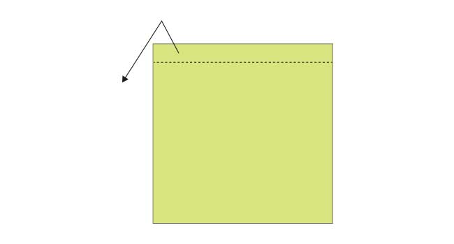 折り紙 簡単な鉛筆(えんぴつ)の折り方2