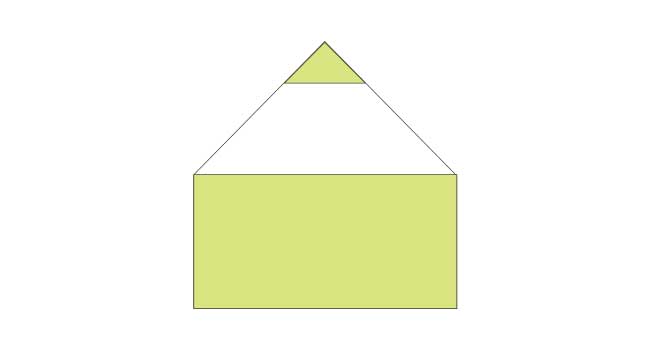 折り紙 簡単な鉛筆(えんぴつ)の折り方9