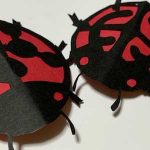 てんとう虫の切り絵・切り紙の作り方｜Cut-out ladybug