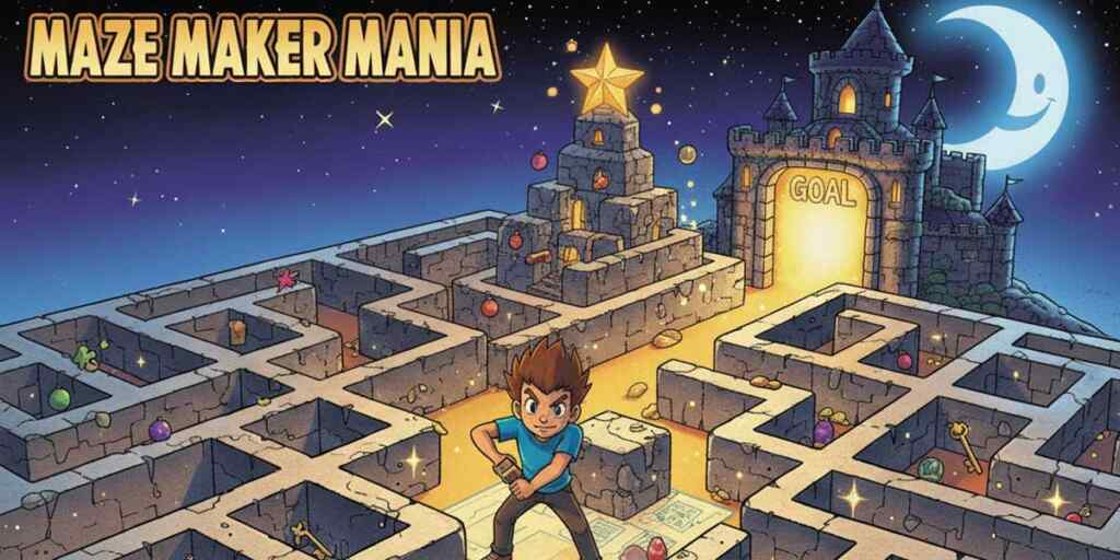 あそびながらあたまを鍛えよう!ランダム迷路メーカー