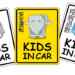 KIDS IN CARカーステッカー